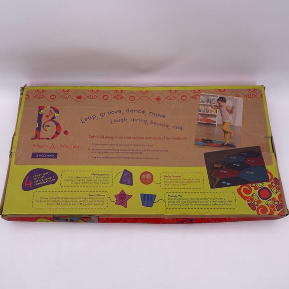 Mat-A-Matics Soft Musical Fold Away Music Mat Dance Memory Wacky Sounds 3-10 yrs - Picture 8 of 16